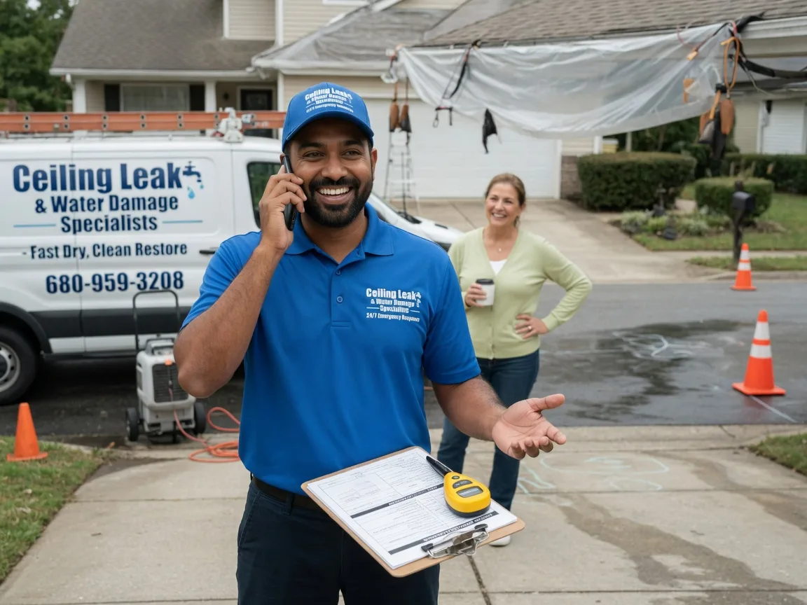 Ceiling Leak Cleanup Lehigh, IA FAQs